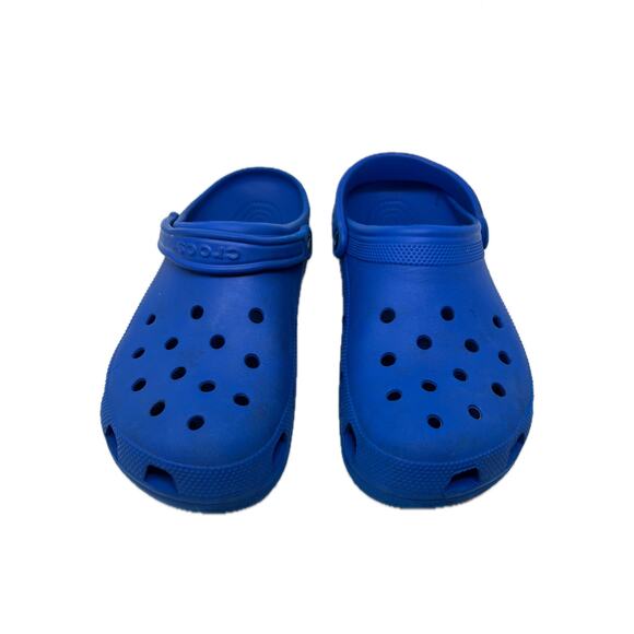 Crocs Blue Clog Sandals Mens 11 Womens 13 - Picture 1 of 3